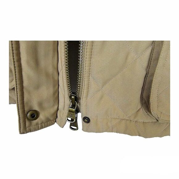 Lauren Ralph Lauren Womens Tan Quilted Corduroy Full Zip Jacket Size PS - Picture 5 of 11